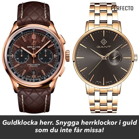 guldklocka herr 24k